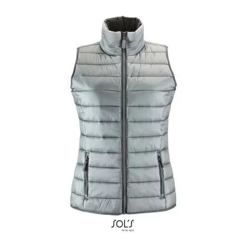 SOL'S WAVE WOMEN - LIGHTWEIGHT BODYWARMER (L, Metal Grey)