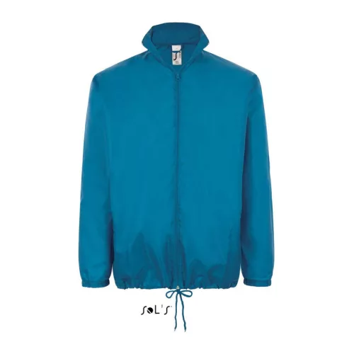 SOL'S SHIFT - UNISEX WATER REPELLENT WINDBREAKER (XL, Aqua)