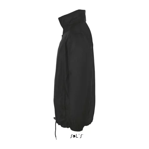 SOL'S SHIFT - UNISEX WATER REPELLENT WINDBREAKER (M, Black)