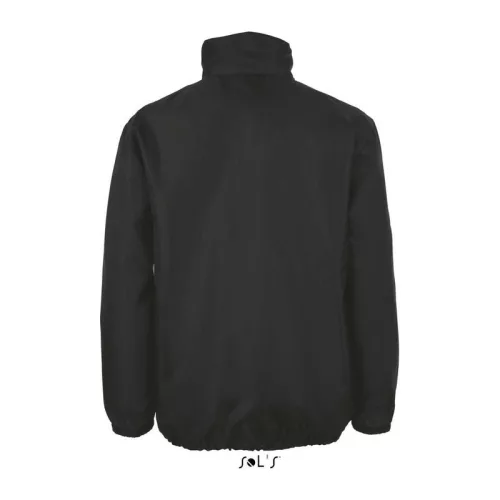 SOL'S SHIFT - UNISEX WATER REPELLENT WINDBREAKER (S, Black)