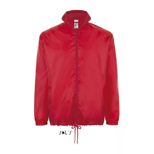 SOL'S SHIFT - UNISEX WATER REPELLENT WINDBREAKER (M, Red)
