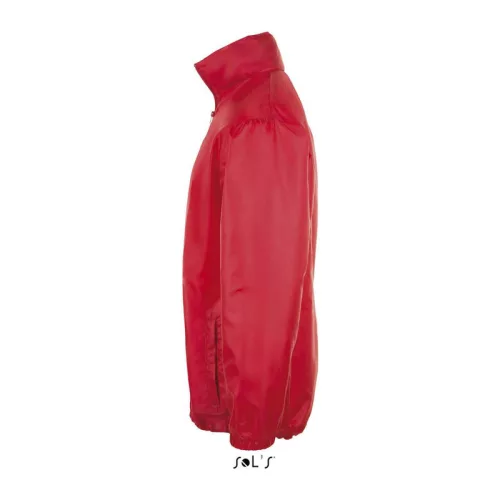SOL'S SHIFT - UNISEX WATER REPELLENT WINDBREAKER (M, Red)