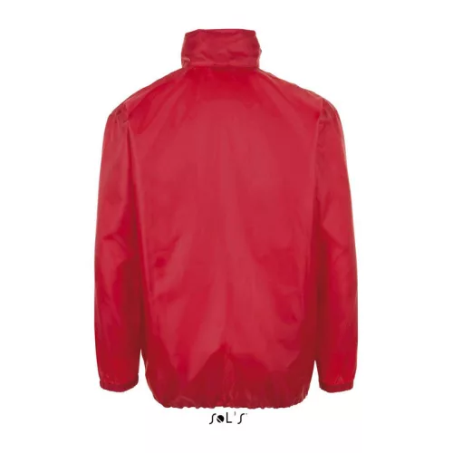 SOL'S SHIFT - UNISEX WATER REPELLENT WINDBREAKER (S, Red)
