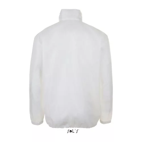 SOL'S SHIFT - UNISEX WATER REPELLENT WINDBREAKER (M, White)