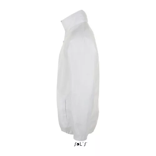 SOL'S SHIFT - UNISEX WATER REPELLENT WINDBREAKER (M, White)