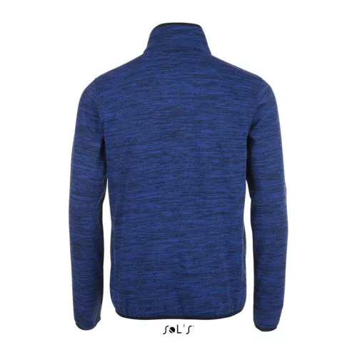SOL'S TURBO - KNITTED FLEECE JACKET (XS, Bugatti Blue/Navy Pro)