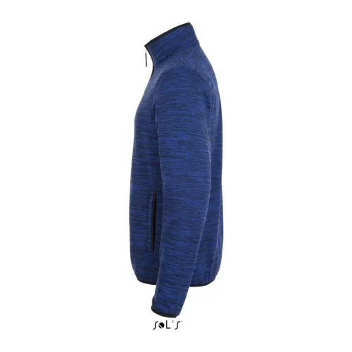 SOL'S TURBO - KNITTED FLEECE JACKET (XS, Bugatti Blue/Navy Pro)