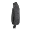 SOL'S TURBO - KNITTED FLEECE JACKET (M, Dark Grey/Black)
