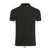 SOL'S PHOENIX MEN - COTTON-ELASTANE POLO SHIRT (L, Black)