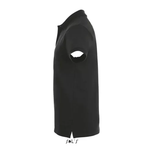 SOL'S PHOENIX MEN - COTTON-ELASTANE POLO SHIRT (L, Black)