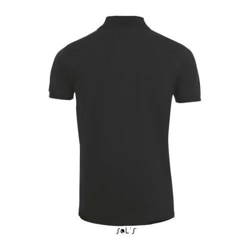 SOL'S PHOENIX MEN - COTTON-ELASTANE POLO SHIRT (S, Black)