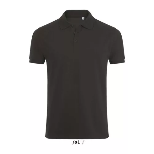 SOL'S PHOENIX MEN - COTTON-ELASTANE POLO SHIRT (XL, Charcoal Melange)