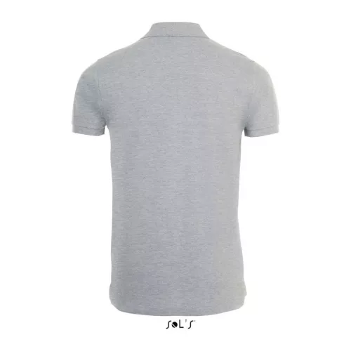 SOL'S PHOENIX MEN - COTTON-ELASTANE POLO SHIRT (S, Grey Melange)