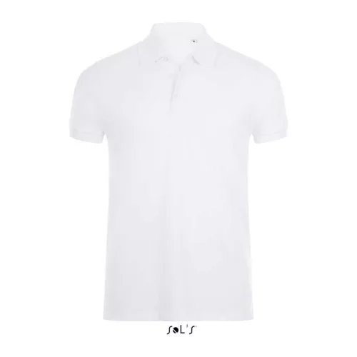 SOL'S PHOENIX MEN - COTTON-ELASTANE POLO SHIRT (XL, White)