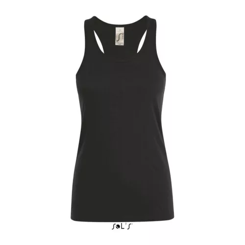 SOL'S JUSTIN WOMEN - RACERBACK TRIKÓ (2XL, Deep Black)
