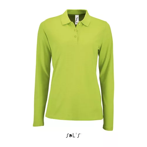 SOL'S PERFECT LSL WOMEN - LONG-SLEEVE PIQUÉ POLO S (XL, Apple Green)