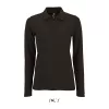 SOL'S PERFECT LSL WOMEN - LONG-SLEEVE PIQUÉ POLO S (M, Black)