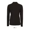 SOL'S PERFECT LSL WOMEN - LONG-SLEEVE PIQUÉ POLO S (XL, Black)