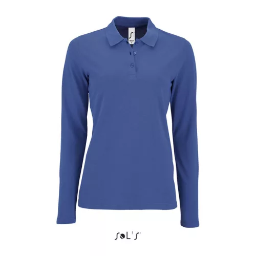 SOL'S PERFECT LSL WOMEN - LONG-SLEEVE PIQUÉ POLO S (L, Royal Blue)