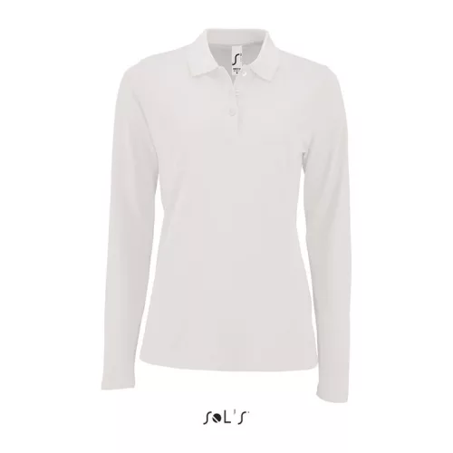 SOL'S PERFECT LSL WOMEN - LONG-SLEEVE PIQUÉ POLO S (2XL, White)