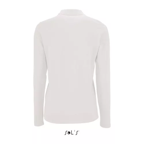 SOL'S PERFECT LSL WOMEN - LONG-SLEEVE PIQUÉ POLO S (2XL, White)