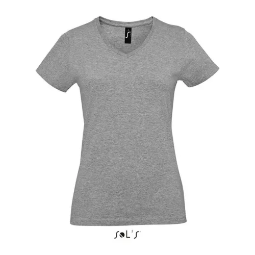 SOL'S IMPERIAL V WOMEN - V-NYAKÚ PÓLÓ (L, Grey Melange)