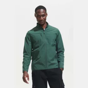 SOL'S RADIAN MEN - SOFTSHELL ZIP JACKET (4XL, Black)