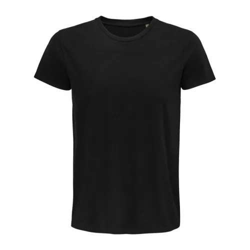Sol'S Pioneer Men-Round-Neck Fitted Jersey T-Shirt (M, Deep Black)