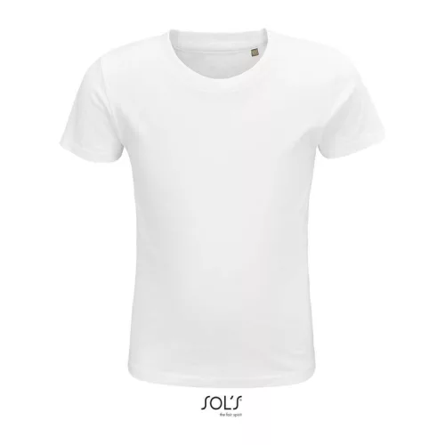 SOL'S CRUSADER KIDS - ROUND-NECK FITTED T-SHIRT (8A, White)