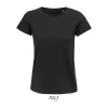 SOL'S CRUSADER WOMEN - ROUND-NECK FITTED T-SHIRT (2XL, Deep Black)