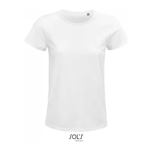 SOL'S CRUSADER WOMEN - ROUND-NECK FITTED T-SHIRT (L, White)