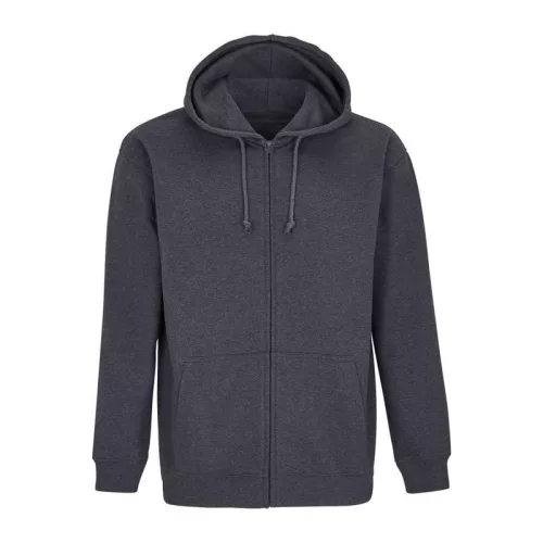Sol'S Carter - Unisex Full-Zip Hoodie (L, Charcoal Melange)