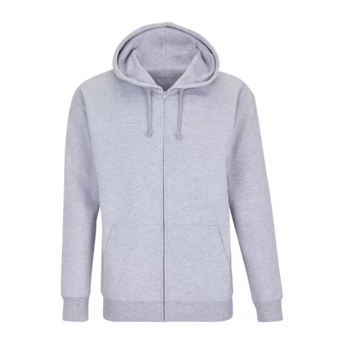 Sol'S Carter - Unisex Full-Zip Hoodie (L, Grey Melange)