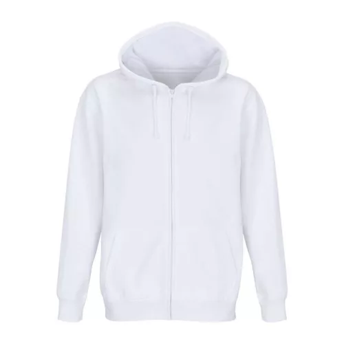 Sol'S Carter - Unisex Full-Zip Hoodie (3XL, White)