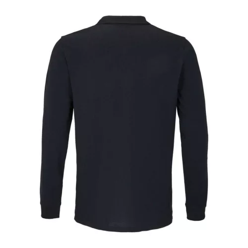 Sol'S Planet Lsl - Unisex Long Sleeve Polo Shirt (S, Black)