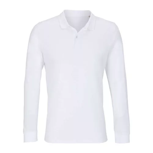 Sol'S Planet Lsl - Unisex Long Sleeve Polo Shirt (XL, White)