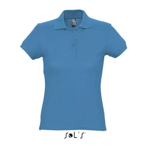 SOL'S PASSION WOMEN POLO SHIRT (M, Aqua)