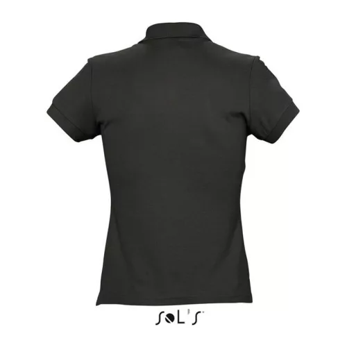 SOL'S PASSION WOMEN POLO SHIRT (L, Black)