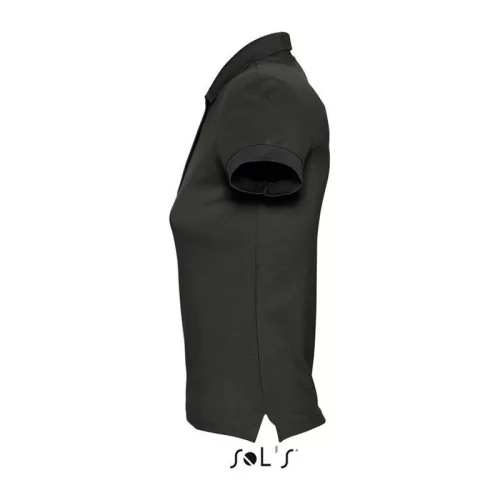 SOL'S PASSION WOMEN POLO SHIRT (L, Black)