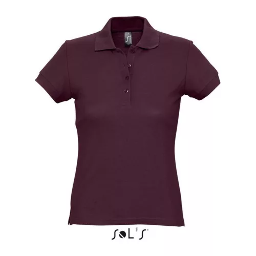 SOL'S PASSION WOMEN POLO SHIRT (XL, Burgundy)