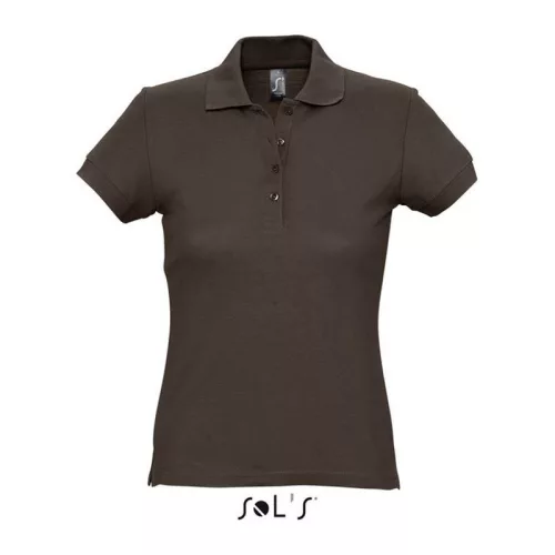 SOL'S PASSION WOMEN POLO SHIRT (L, Chocolate)