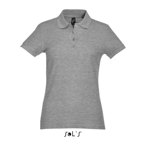 SOL'S PASSION WOMEN POLO SHIRT (2XL, Grey Melange)