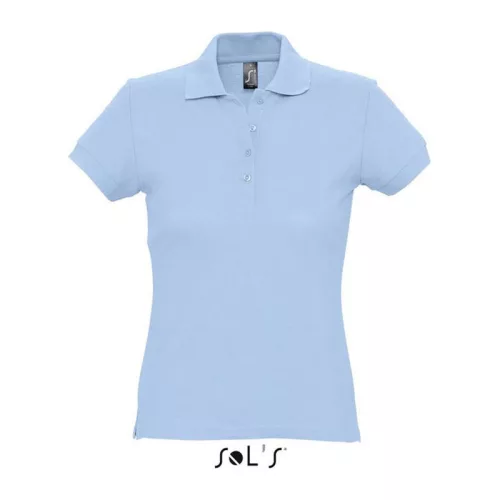 SOL'S PASSION WOMEN POLO SHIRT (L, Sky Blue)