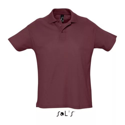 SOL'S SUMMER II MEN POLO SHIRT (2XL, Burgundy)