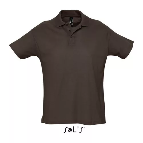 SOL'S SUMMER II MEN POLO SHIRT (2XL, Chocolate)