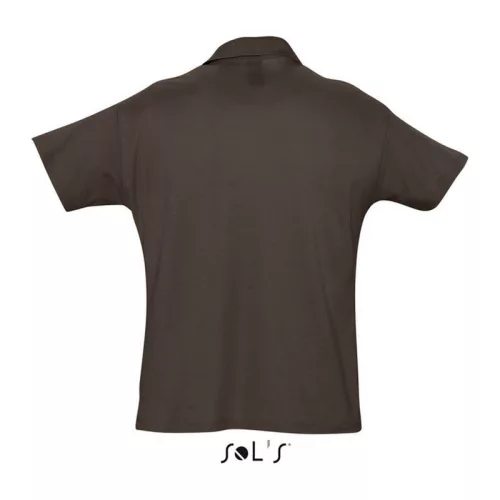 SOL'S SUMMER II MEN POLO SHIRT (2XL, Chocolate)
