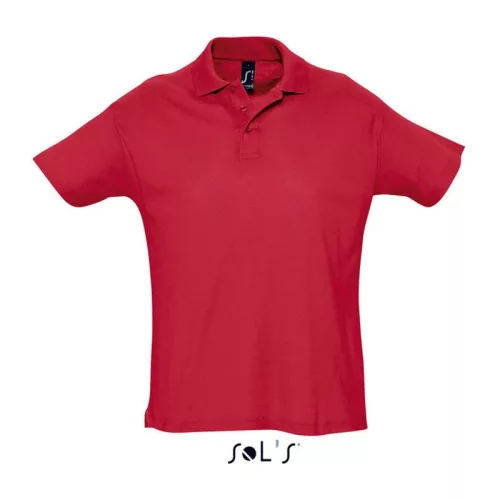SOL'S SUMMER II MEN POLO SHIRT (M, Red)