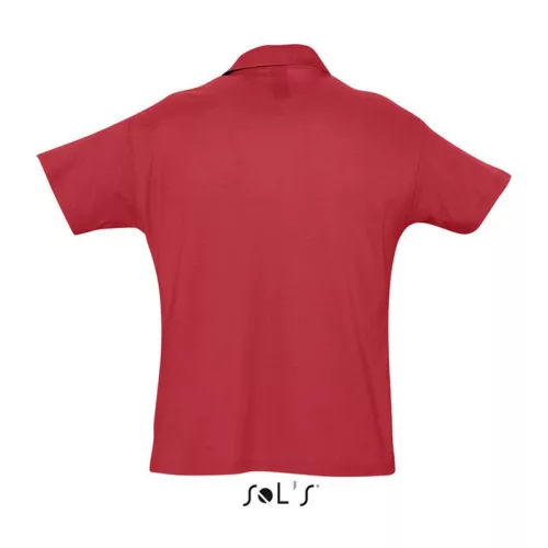 SOL'S SUMMER II MEN POLO SHIRT (M, Red)