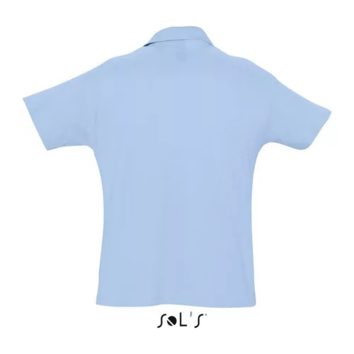 SOL'S SUMMER II MEN POLO SHIRT (L, Sky Blue)