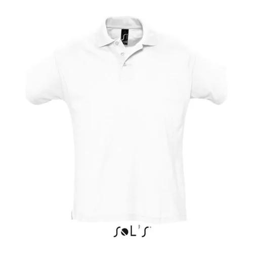 SOL'S SUMMER II MEN POLO SHIRT (L, White)